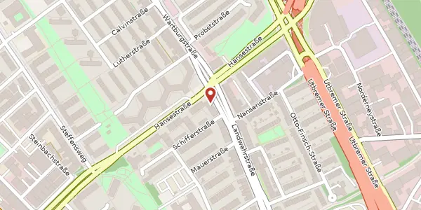 Karte der Umgebung von Landwehrstr. 72, 28217 Bremen