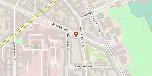 Karte der Umgebung von Birkenstraße 69, 10559 Berlin