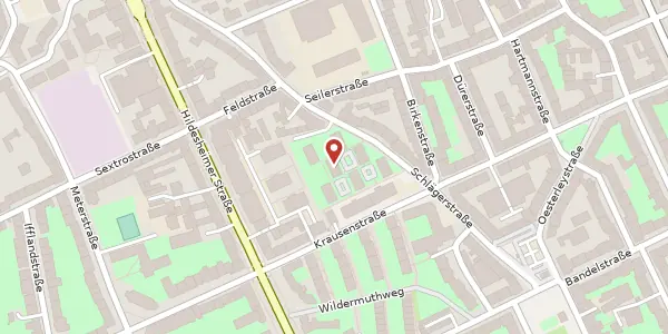 Karte der Umgebung von Schlägerstraße 26 B, 30171 Hannover