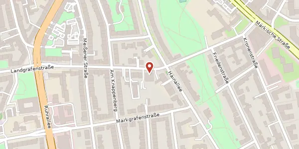 Karte der Umgebung von Landgrafenstr. 30, 44139 Dortmund