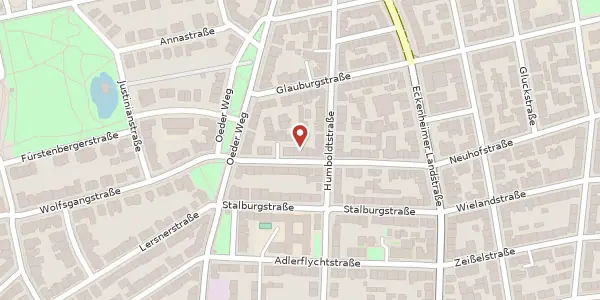 Karte der Umgebung von Keplerstr. 28, 60318 Frankfurt