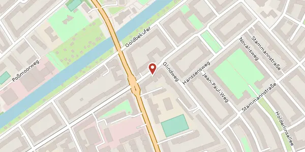 Karte der Umgebung von Semperstraße 60, 22303 Hamburg