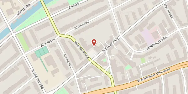 Karte der Umgebung von Eilbeker Weg 37, 22089 Hamburg