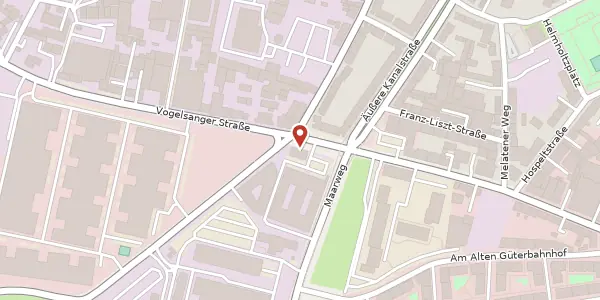 Karte der Umgebung von Vogelsanger Str. 321, 50825 Köln