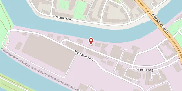 Karte der Umgebung von Vinckeweg 19, 47119 Duisburg