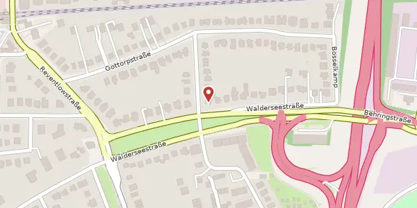 Karte der Umgebung von Walderseestraße 40, 22605 Hamburg