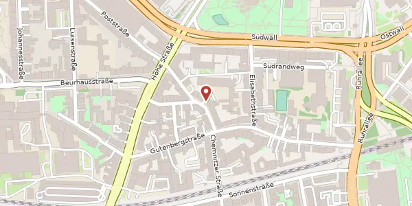 Karte der Umgebung von Chemnitzer Str. 16, 44139 Dortmund