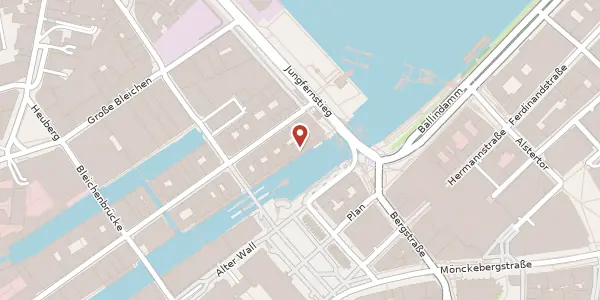 Karte der Umgebung von Alsterarkaden 9, 20354 Hamburg