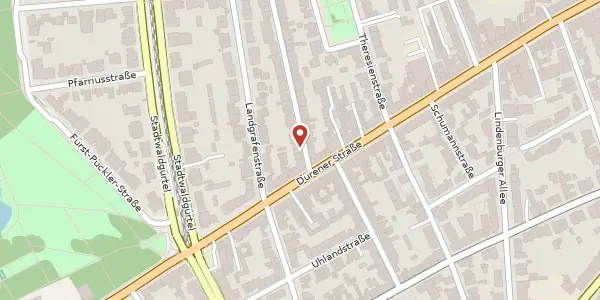 Karte der Umgebung von Hillerstr. 10, 50931 Köln