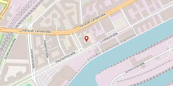 Karte der Umgebung von Osthafenplatz 4, 60314 Frankfurt
