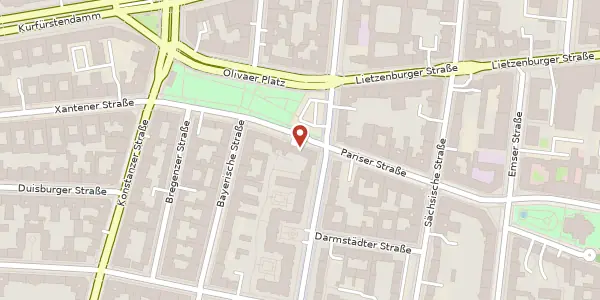 Karte der Umgebung von Olivaer Platz 7, 10707 Berlin