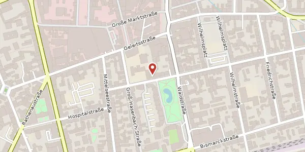 Karte der Umgebung von Bleichstr. 14, 63065 Offenbach