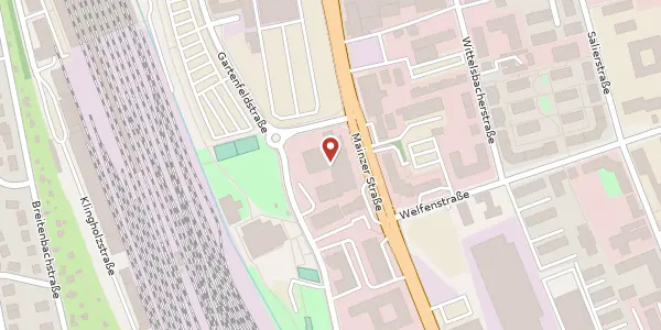 Karte der Umgebung von Mainzer Str. 75, 65189 Wiesbaden