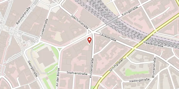 Karte der Umgebung von Prinzenstraße 3, 30159 Hannover