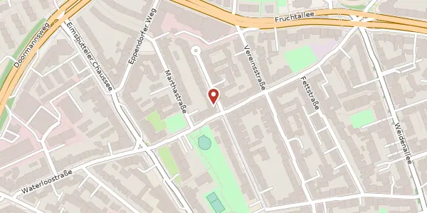 Karte der Umgebung von Lindenallee 39, 20259 Hamburg