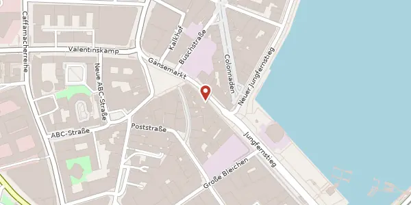 Karte der Umgebung von Jungfernstieg 43, 20354 Hamburg