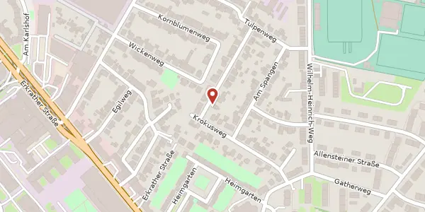 Karte der Umgebung von Am Schurfwinkel 18, 40231 Düsseldorf