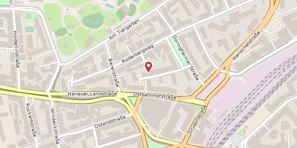 Karte der Umgebung von Kesselstädter Str. 7, 60314 Frankfurt