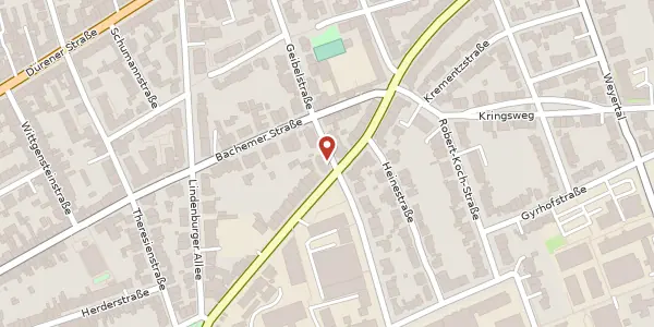 Karte der Umgebung von Geibelstraße 1, 50931 Köln