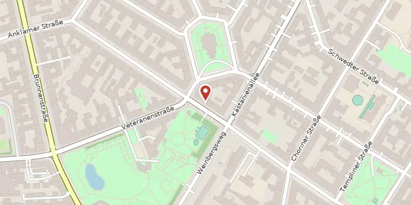 Karte der Umgebung von Fehrbelliner Straße 23, 10119 Berlin