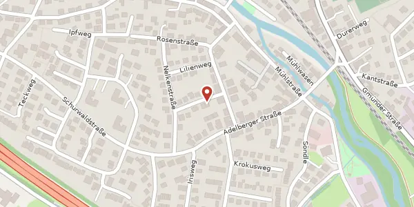 Karte der Umgebung von Dahlienweg 5, 73655 Plüderhausen