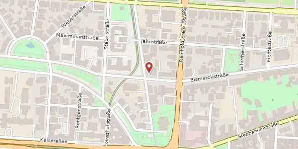 Karte der Umgebung von Hoffstraße 8, 76133 Karlsruhe
