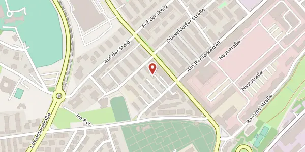 Karte der Umgebung von Am Römerkastell 55, 70376 Stuttgart