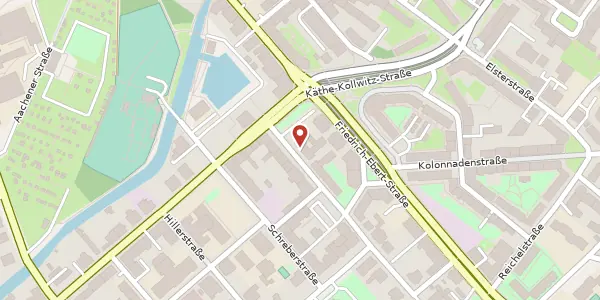 Karte der Umgebung von Gustav-Mahler-Straße 24, 04109 Leipzig