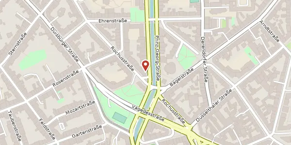 Karte der Umgebung von Prinz-Georg-Str. 91, 40479 Düsseldorf