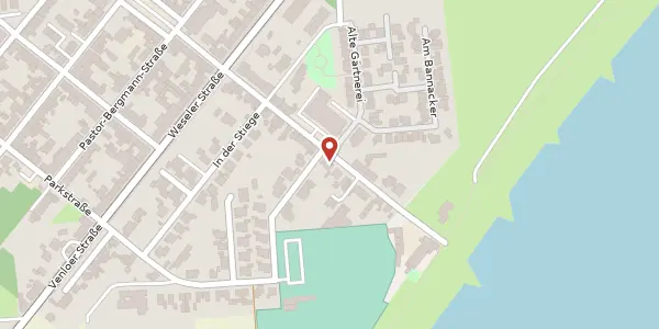 Karte der Umgebung von Rheinallee 20, 46487 Wesel