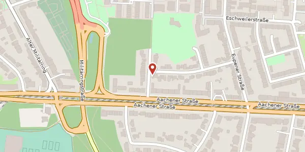 Karte der Umgebung von Herbesthaler Straße 2, 50933 Köln
