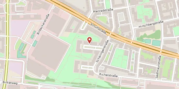 Karte der Umgebung von Franziska-Schmitz-Straße 6, 80634 München