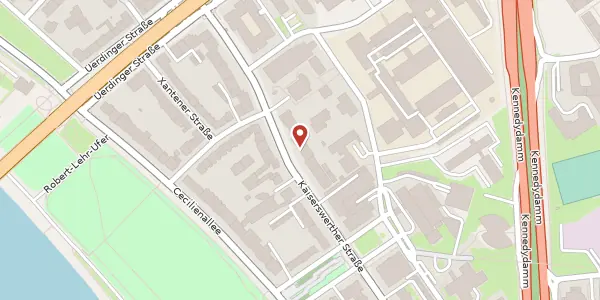 Karte der Umgebung von Kaiserswerther Str. 199-201, 40474 Düsseldorf