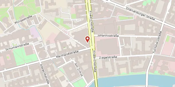 Karte der Umgebung von Friedrichstraße 130 C, 10117 Berlin