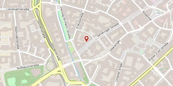 Karte der Umgebung von Sendlinger Str. 50, 80331 München