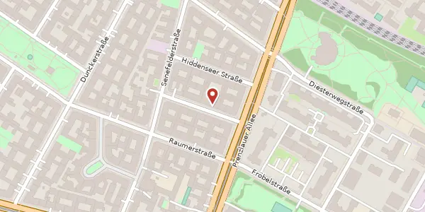 Karte der Umgebung von Stubbenkammer Straße 3, 10437 Berlin