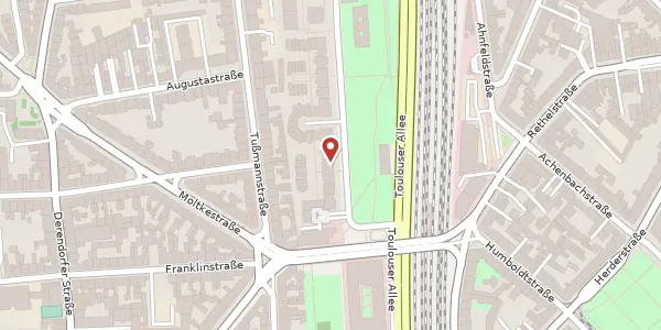 Karte der Umgebung von Marc-Chagall-Str. 38, 40477 Düsseldorf