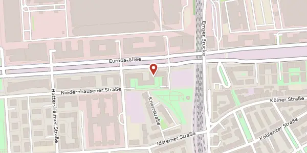 Karte der Umgebung von Europa-Allee 71, 60486 Frankfurt