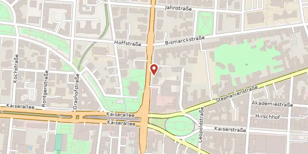 Karte der Umgebung von Reinhold-Frank-Straße 50, 76133 Karlsruhe