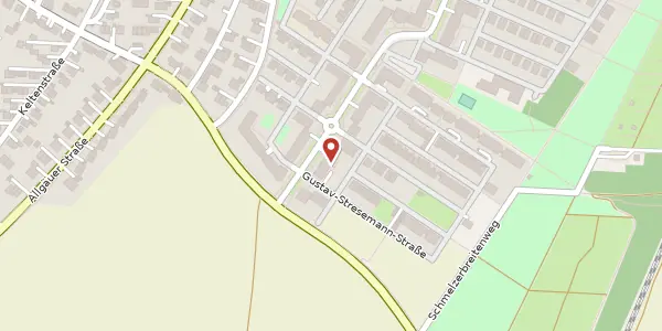 Karte der Umgebung von Bürgermeister-Miehle-Str. 61, 86199 Augsburg