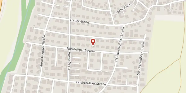 Karte der Umgebung von Nürnberger Straße 18, 90542 Eckental