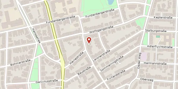 Karte der Umgebung von Hammanstr. 4, 60322 Frankfurt