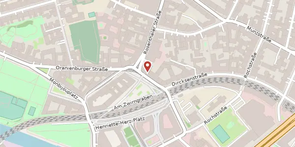 Karte der Umgebung von Hackescher Markt 1, 10178 Berlin
