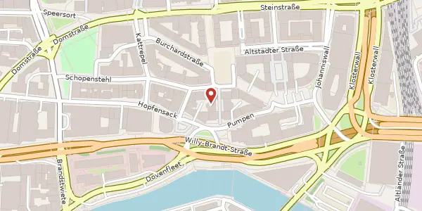 Karte der Umgebung von Fischertwiete 2, 20095 Hamburg