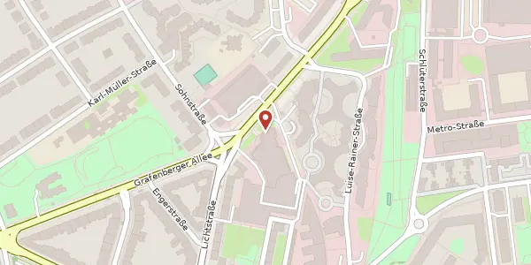 Karte der Umgebung von Grafenberger Allee 277 - 287, 40237 Düsseldorf