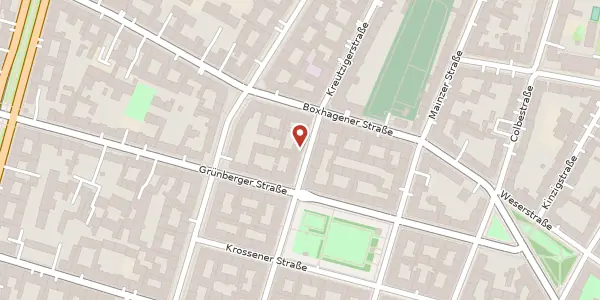 Karte der Umgebung von Gabriel-Max-Straße 12, 10245 Berlin