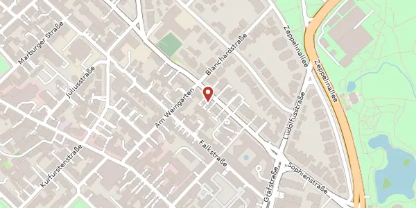 Karte der Umgebung von Sophienstr. 29, 60487 Frankfurt