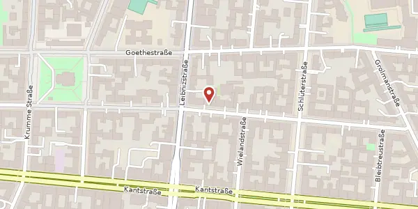 Karte der Umgebung von Pestalozzistraße 16, 10625 Berlin