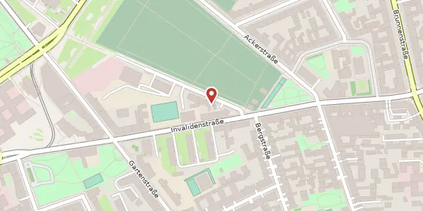 Karte der Umgebung von Bergstraße 64, 10115 Berlin