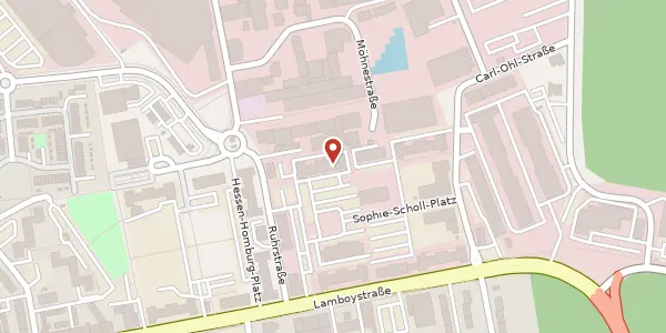 Karte der Umgebung von Sophie-Scholl-Platz 8, 63452 Hanau